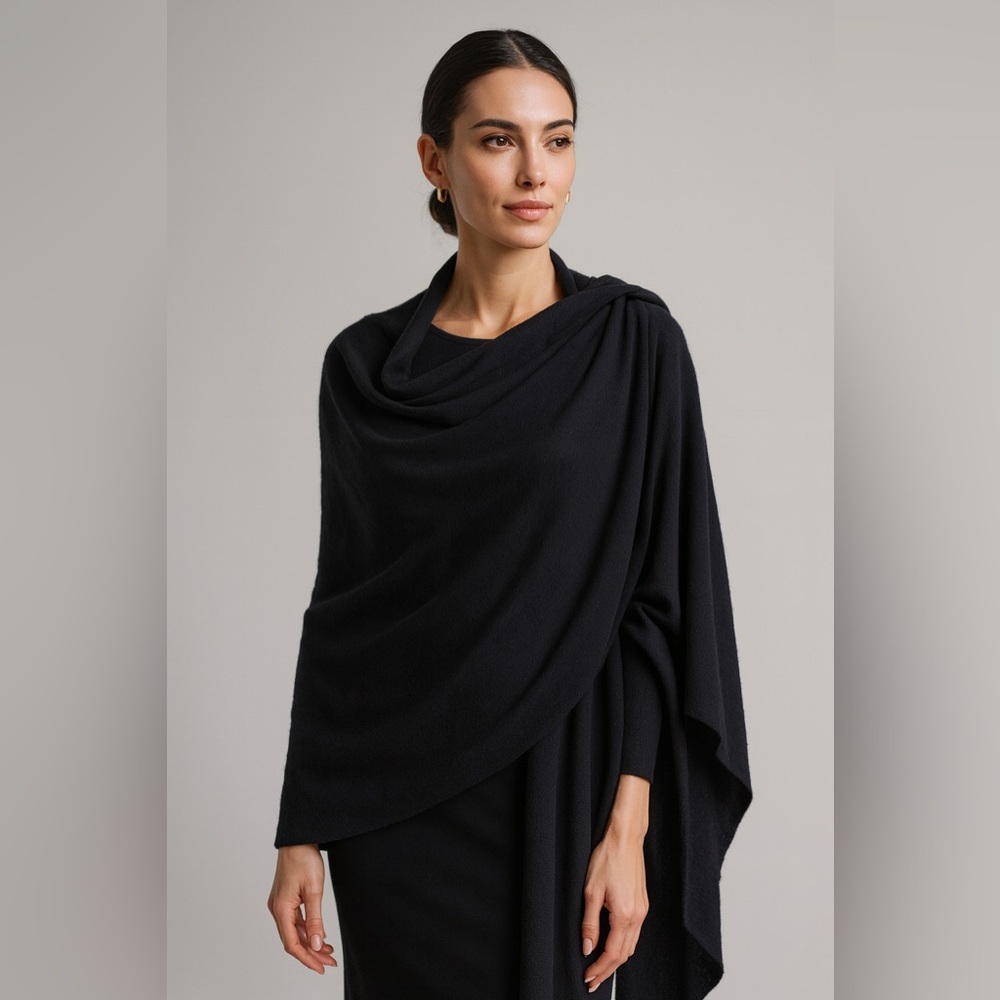 Fancy Black Shawl Wrap